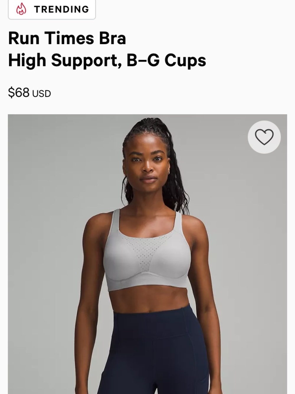Lululemon Run Times Bra